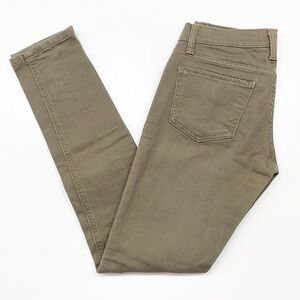Levi's 524 Superlow olive green denim jeans